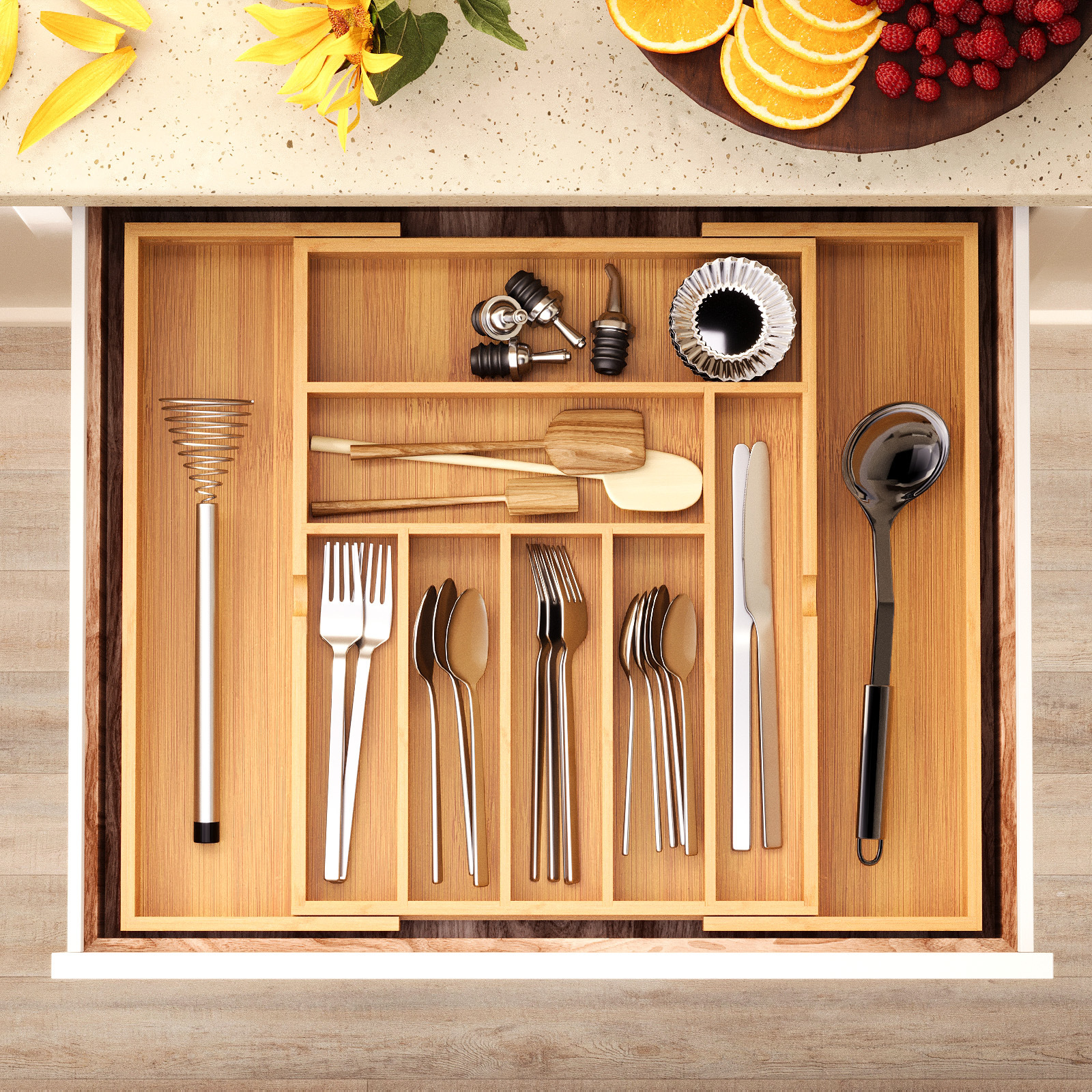 Kitchen Utensils Pull-out Retractable Home Bedside Tool Organizer