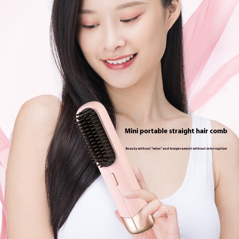 Portable Household Hair Straightener Splint Hair Curler And Straightener Dual-use