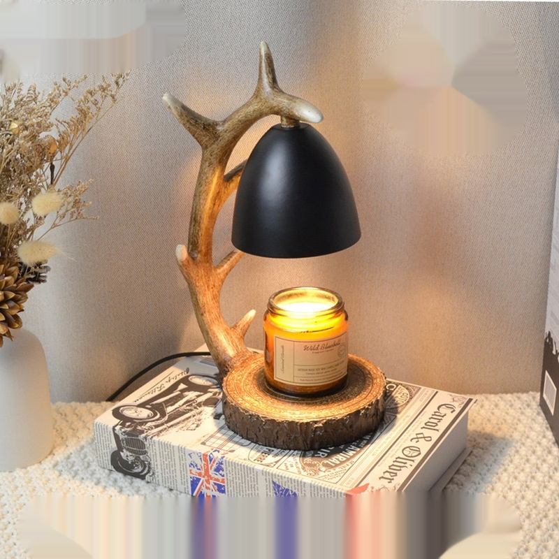 Antlers Aromatherapy Wax Lamp Bedroom Desk