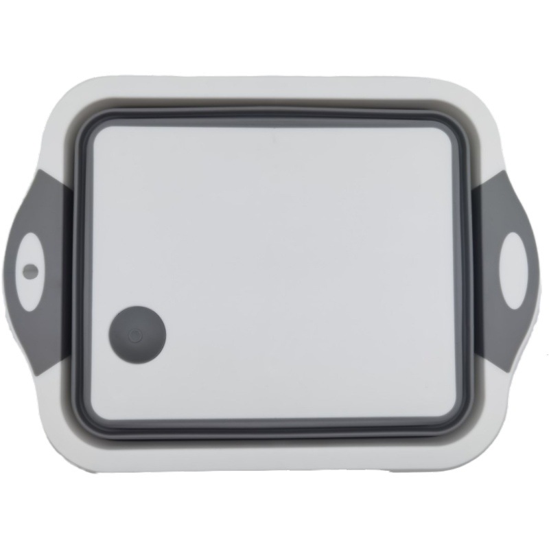 Multifunctional Folding Kitchen Sink Chopping Board, Kitchen Plastic Three-in-one Chopping Board