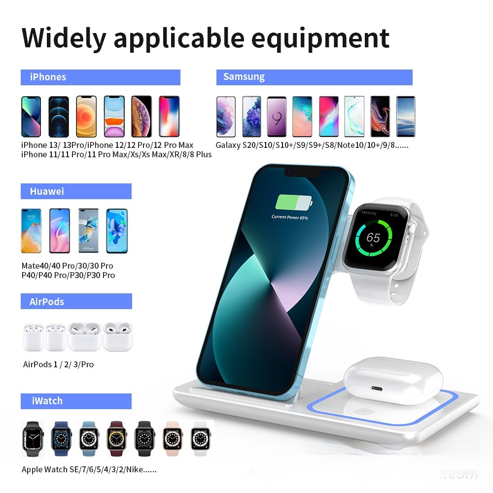 Four-in-one Folding Wireless Charger Three-in-one Wireless Charger