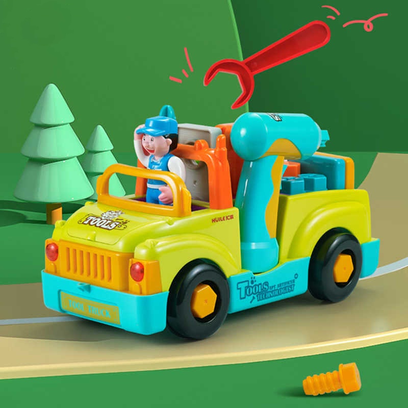 Electric Screw Twist Diy Detachable Loading And Unloading Tool Car Toy